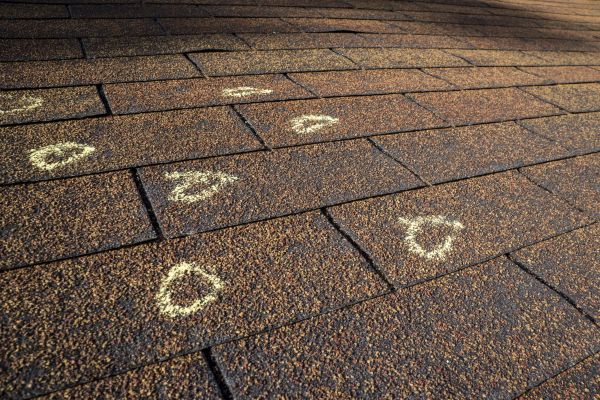 Hail Damage Roof Inspection in Hamilton